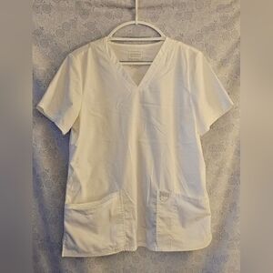 Cherokee Workwear Revolution Women's Scrub Top ~ Medium/ White